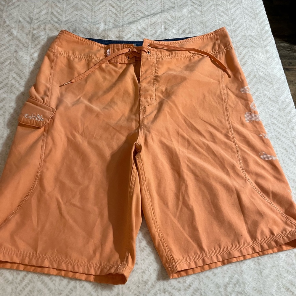 Orange Salt Life Board Shorts